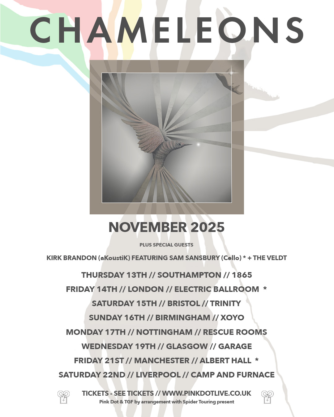 CHAMELEONS – Plot Next Major Tour Route For November 2025