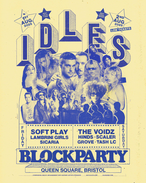 IDLES – Play Only UK Shows of 2025 at Bristol Block Party Weekend – with Soft Play, Lambrini Girls, The Voidz and more