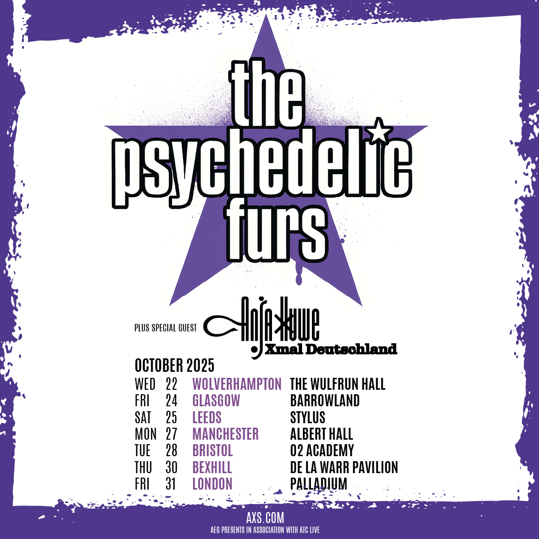 THE PSYCHEDELIC FURS – Embark Upon UK Tour This October – with Special Guest Anja Huwe