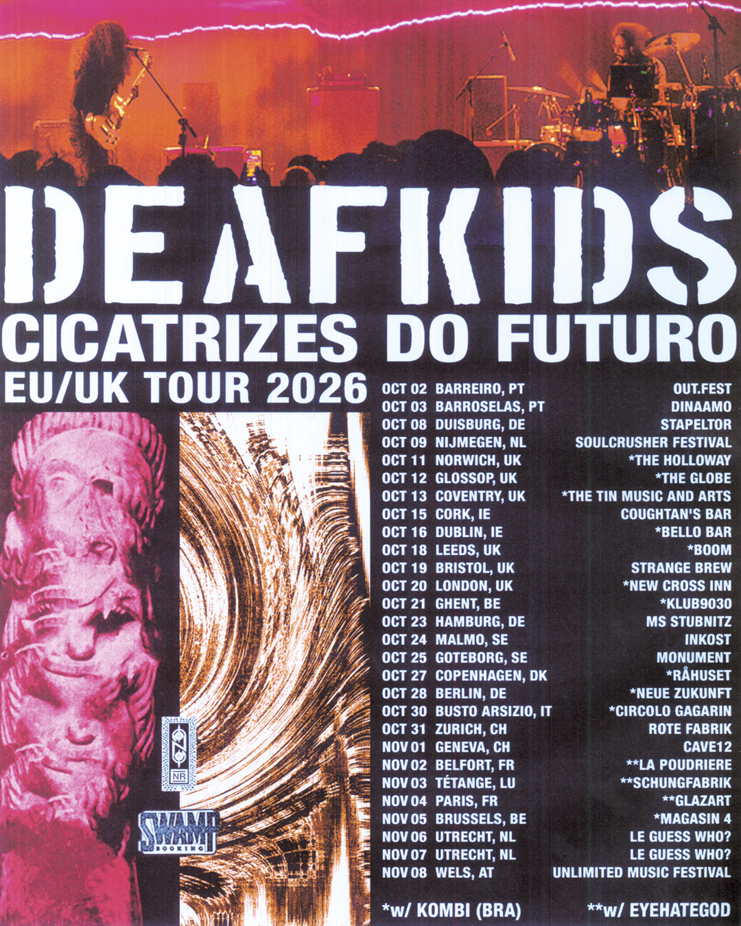 Brazilian noise punk duo DEAFKIDS on tour throughout the rest of the year