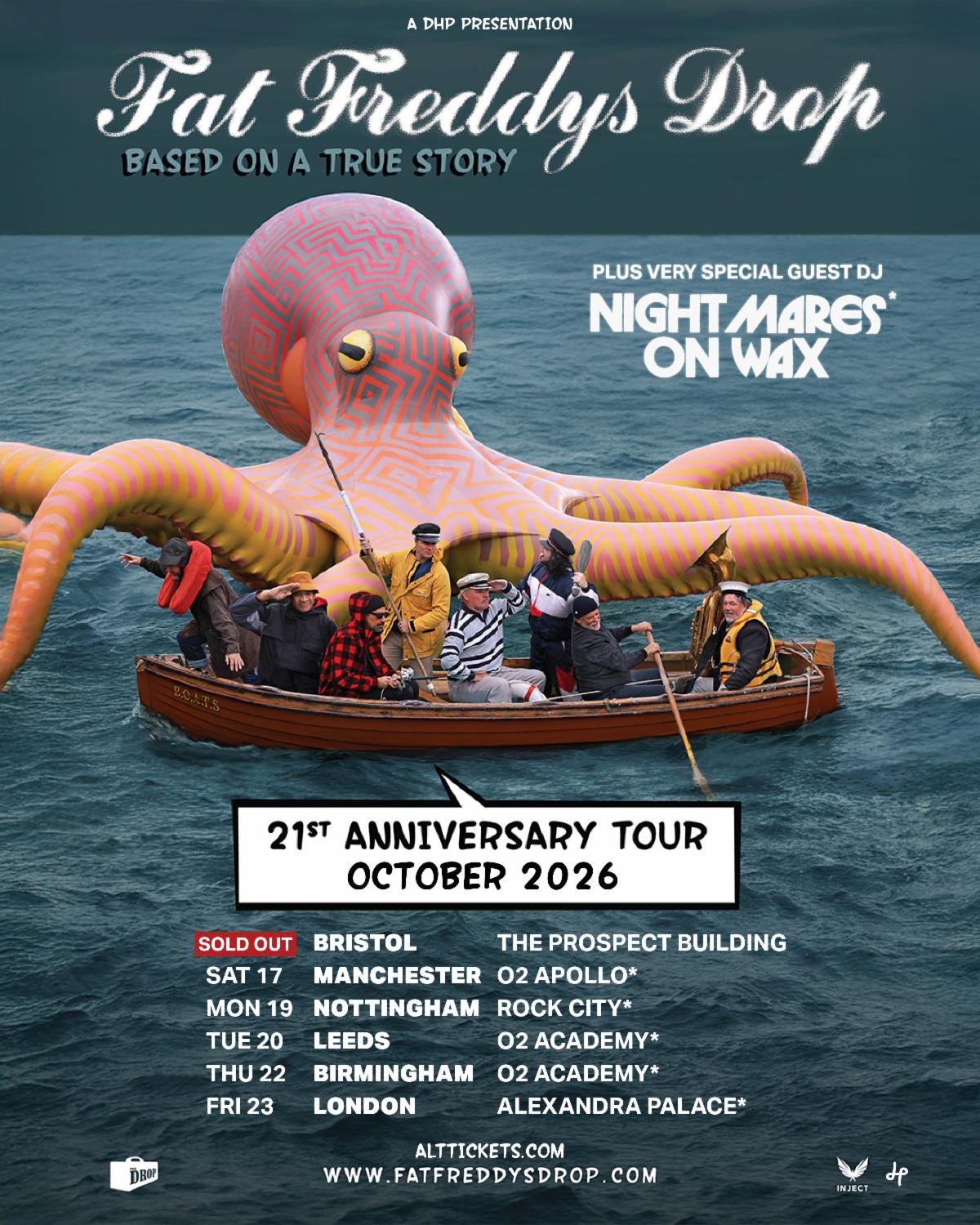 Fat Freddy’s Drop Return to UK for their ‘Based On A True Story’ 21st Anniversary Tour